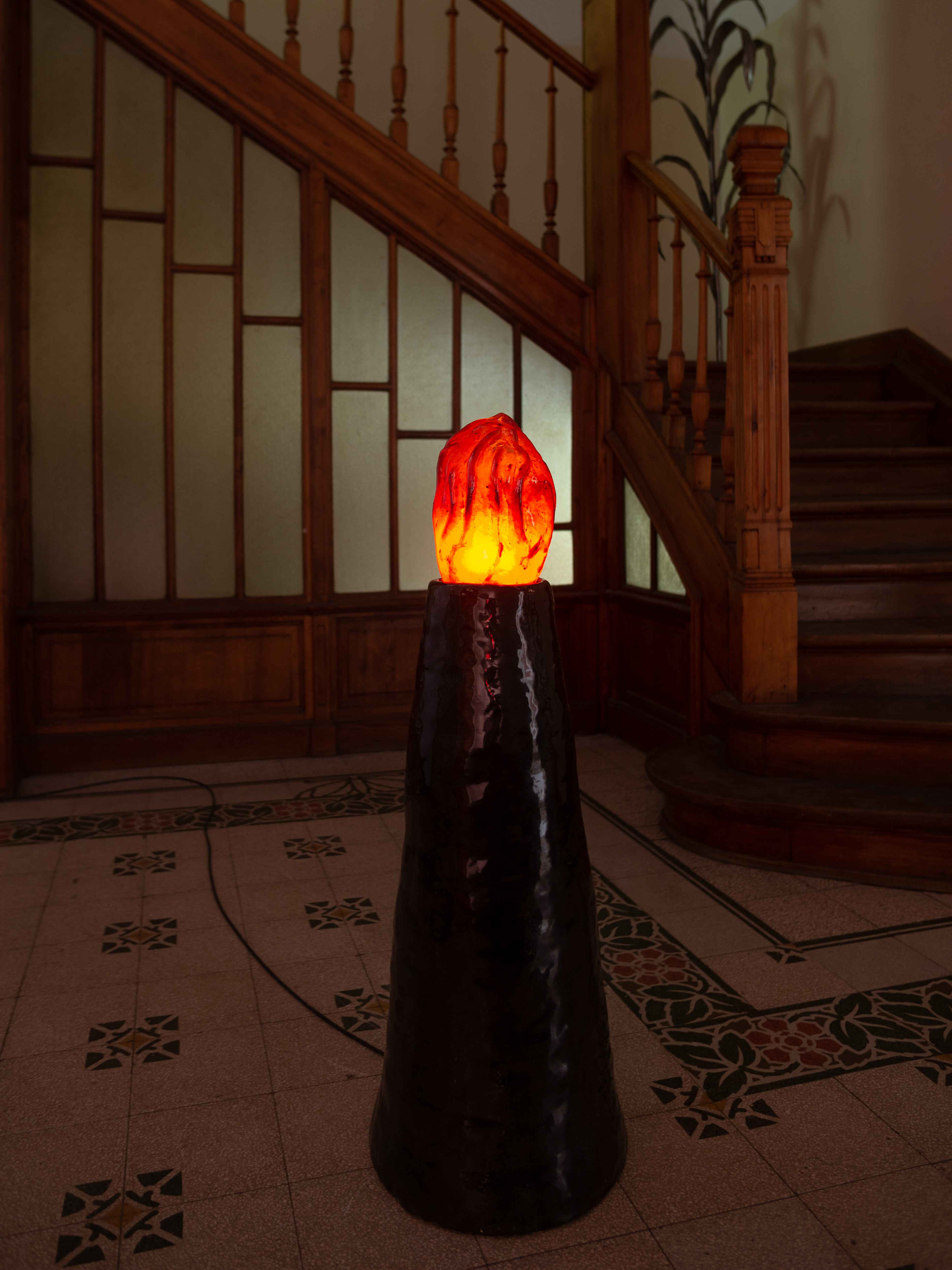 Janina Fritz Lamp Dreaming of Being a Fire Spare Wheel Brussels 2024 Janina Fritz Website
